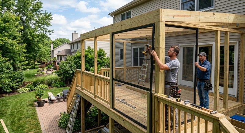 Deck Enclosure Construction in Charlotte, NC