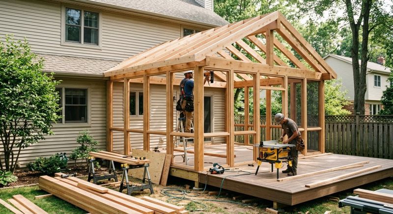 Deck Enclosure Installation in Asheville, NC