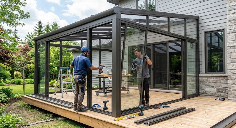 Enclosed Patio Installation in Austin, TX