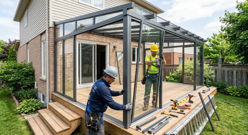Enclosed Patio Installation in Asheville, NC