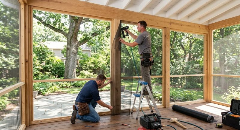 Porch Enclosure Installation in Knoxville, TN