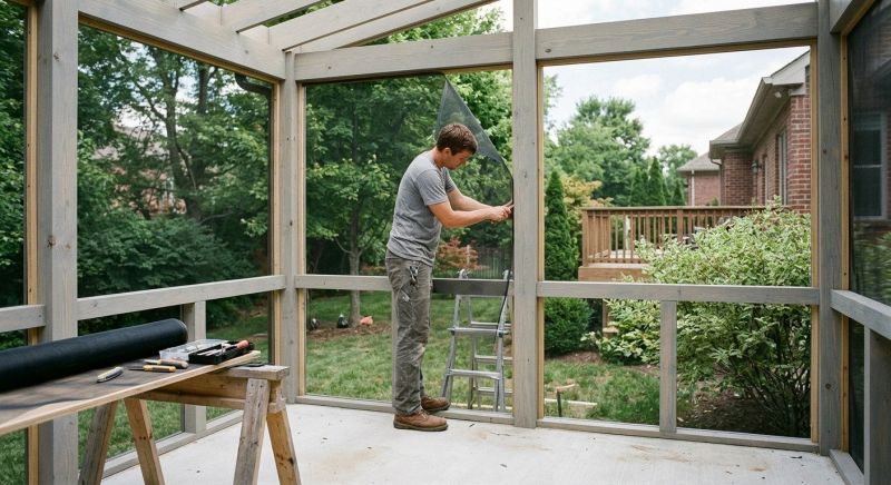 Screened In Porch Installation in Dallas, TX